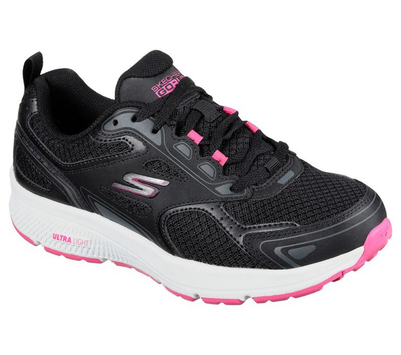 Skechers Dam Svarta/Rosa Sneakers - Gorun Consistent - Sverige (DTCJA-8930)